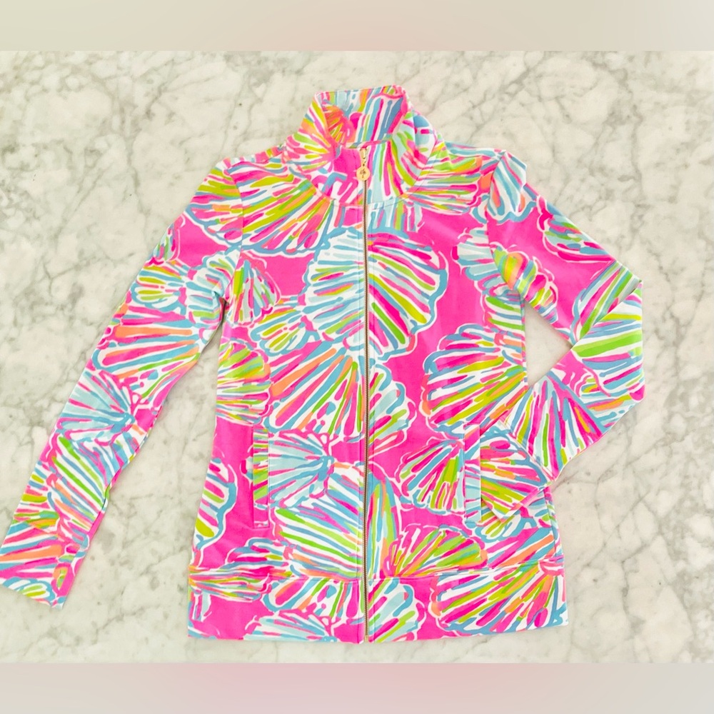 NWOT Lilly Pulitzer Shellabrate Zip Up